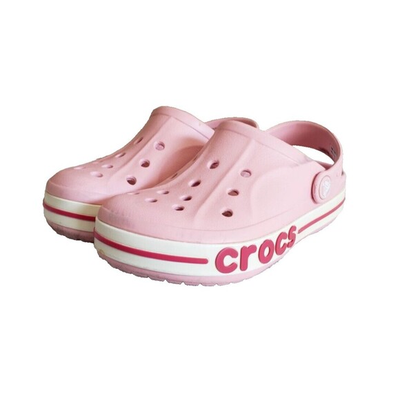 Crocs Little Kids Crocband Clog Slip On Size C13 Pink Toddler Water Shoes - Picture 1 of 11